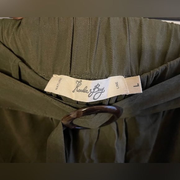 Koala Bay Flowy Olive Green Trousers - Picture 4 of 5